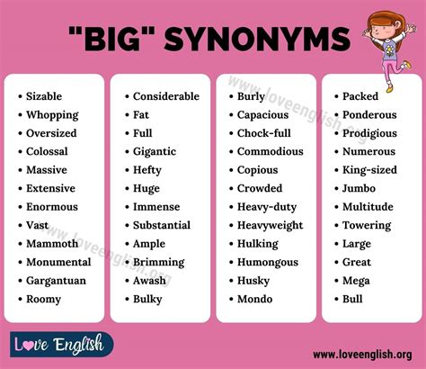 better word for biggest.